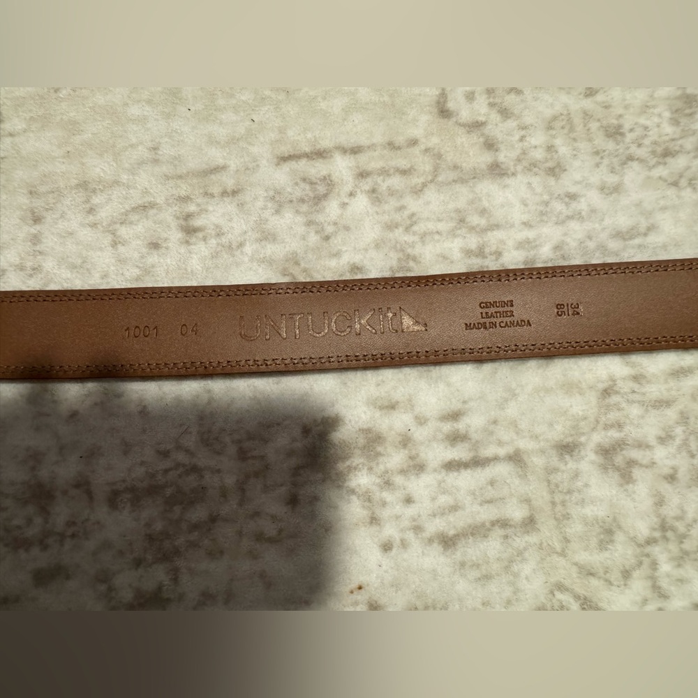 Untuckit Double Stitch Leather Belt - Picture 4 of 6